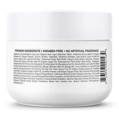 Deluvia Miracle Aloe Cream | Face & Body Moisturizer with Vitamin E & Organic Aloe Vera | Hydrating, Soothing for Dry Skin, Anti-Wrinkle, Acne Scars, Rosacea, Psoriasis, Eczema - 2 Pack