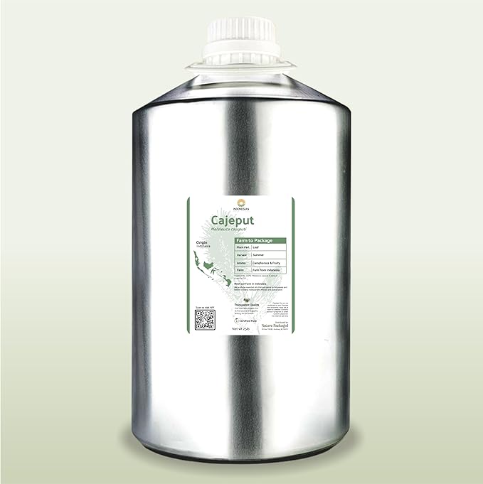 Cajeput Essential Oil (22lbs) - Direct from Central Java, Indonesia - Essential Oils for Diffusers Aromatherapy; Essential Oils for Body; Massage Oils | 100% Pure Therapeutic Grade