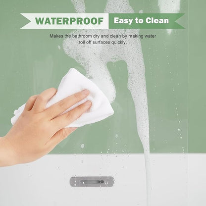UFRIDAY Clear Extra Long Shower Curtain Liner 72 x 84 inches,Heavy Duty Waterproof Transparent Clear Bathroom Shower Liner with 5 Magnets Bottom.