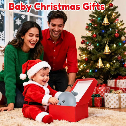 Bath Toys for Kids Ages 1-3 - Toddler Christmas Stocking Stuffers, 1 2 3 Year Old Boys Girls Gifts Whale Bath Toy Sprinkler, Light Up Baby Bath Toys, Bathtub Pool Water Infant Toy 6-12-18 Months