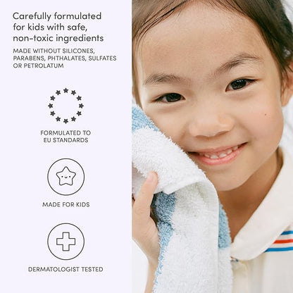 Evereden Multi-Vitamin Kids Body Wash Cool Peach: Gentle Body Wash Sensitive Skin Nourishment & Hydration Formula | Clean Non-Toxic for Kids | 8.5 fl oz.