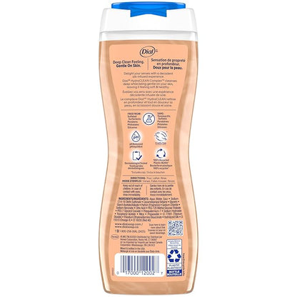 Dial Body Wash, Pamper & Indulge, Silk & Seaberry, 16 fl oz (Pack of 4)