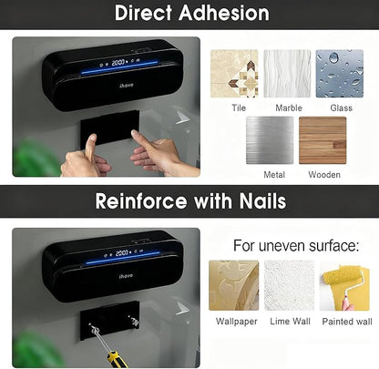 iHave Toothbrush Sanitizer and Holder, UV Toothbrush Holders for Bathrooms with 100M Negative Ions for 360° Disinfection, Mold Control & Odor Neutralization, 5-Slot Turbofan Drying Toothbrush Holder
