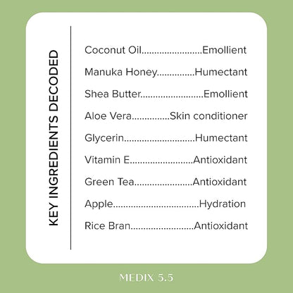 Medix 5.5 Argan Oil + Coconut Oil Skin Care Set Moisturizer Cream Body & Face Lotion | Firming Body Lotion Set Reduces Look Of Wrinkles, Cellulite, Dry Skin, & Uneven Skin Tone For Women, 2PC Bundle