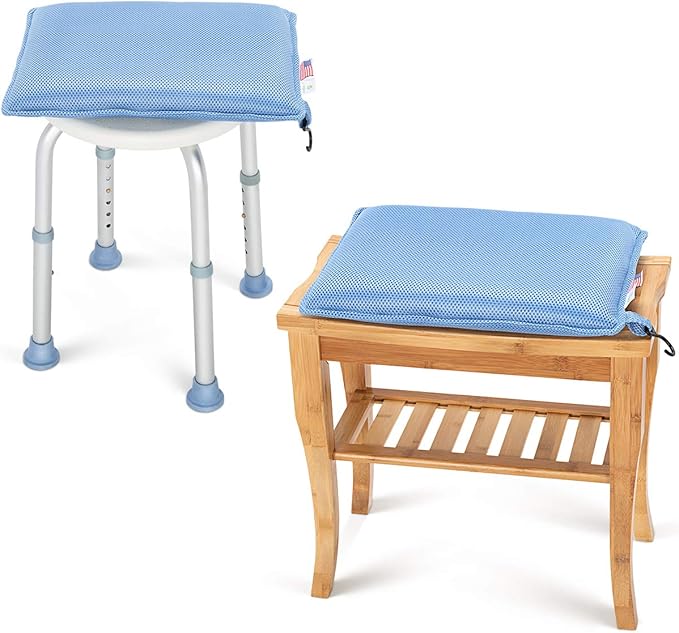 OasisSpace Cushion for Shower Chair, Seat Cushion for Shower Bench, Transfer Benches, Shower Chairs and Kneeling Pads,Bath Seat Cushion for Elderly, Senior, Handicap & Disabled