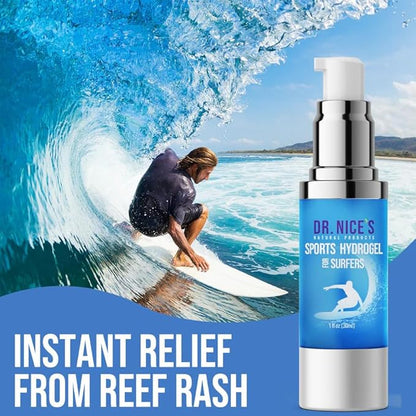 Dr. Nice's Sports Hydrogel - for Surfers | for Protective Barrier for Skin Chafe, Reef Rash & Scrapes | Gel Provides Cooling Sensation and Calms Skin Irritation