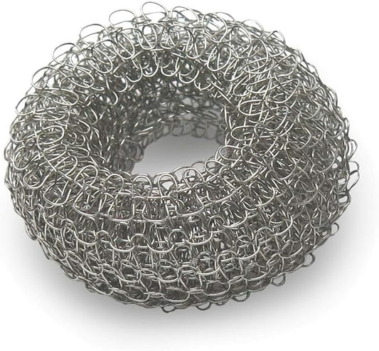 Tredoni Reusable Limescale Remover Ring 0.8x1.6 - Boiler/Kettle Furring Descaler Stainless Steel Mesh 2x4cm