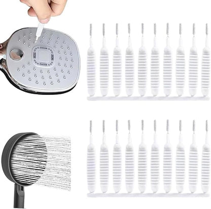 Multifunctional Shower Cleaning Tools Shower Cleaning Brush,2025 Upgrade Shower Head Cleaning Brush for Small Hole with Storage Boxes for Household Bathroom. (20 Pack)