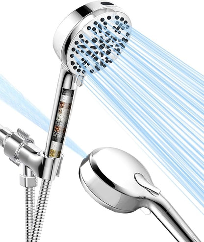 2-Pack Shower Filter Replacement for Handheld Shower Head- Water Softener Filter Cartridge for Hard Water - Remove Chlorine and Heavy Metals