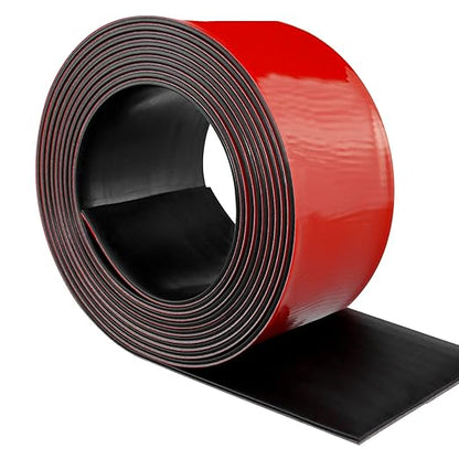 Neoprene Rubber Strips Self Adhesive Solid Rubber Sheets, Rolls & Strips for DIY Gaskets Crafts Pads Seals Warehouse Flooring Neoprene Sheet with Adhesive Backing (6" Wide x 1/8" Thick x 40' Long)