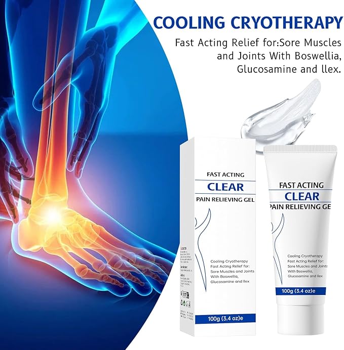 Soothing Cooling Gel – 2 Pack – Refreshing Cooling Sensation for Post-Workout Comfort – Lightweight, Quick-Absorbing Body Gel for Active Women & Men