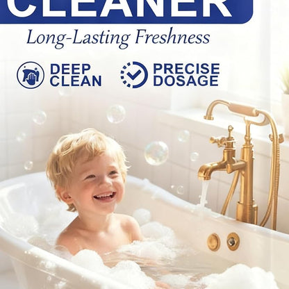 Tub Cleaner, 59ml Anti Scaling Long Lasting Cleaning Agent, Bathtub Cleaner for Sink, Floor, and Wall Surfaces, Fast Acting Effective Formula, Safe for Home and Commercial Use, for Dorm Room, Hotel