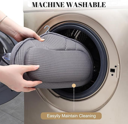 Extra Thick Bath Pillows for Tub-Luxury Bathtub Pillow for Head Neck and Back Support, Soft 4D Air Mesh Bath Pillow with Strong Suction Cups, Relaxing Bath Accessories Spa Gifts for Women