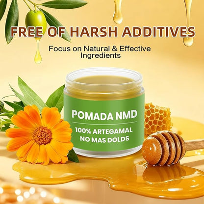 2PCS Pomada NMD,Natural Herbal Artesanal Cream, with Arnica,Olive Oil, Soursop Leaf, Beeswax, Comfort for Muscle, Foot