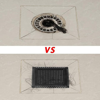 Hair Catcher/Drain Strainer/Shower Drain Cover for Bathroom Floor Drain, Stainless Steel and Silicone (Patented Product)