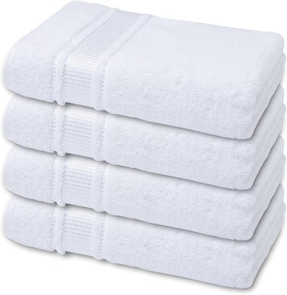 Melissa Linen, Fingertip Towels 4 Pack, 100% Turkish Cotton, Small Hand Towels for Body and Face, 12 x 18 in, Soft and Absorbent, Quick Dry, (White Fingertip Hand Towels)