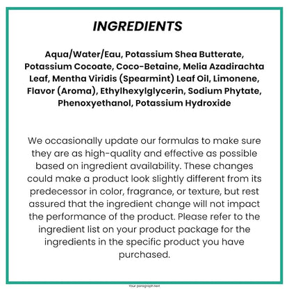 Alaffia Everyday Shea Body Wash, Naturally Helps Moisturize and Cleanse Without Stripping Natural Oils with Fair Trade Shea Butter, Neem, and Coconut Oil Vanilla Mint 32 fl oz - 2 Pack