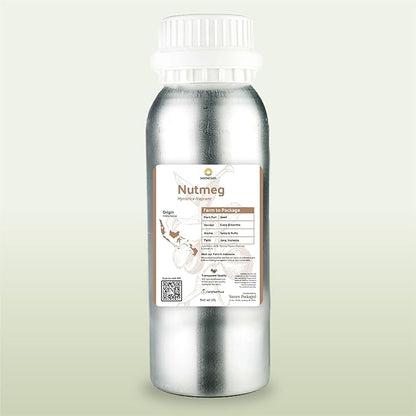 Nutmeg Essential Oil - Direct from Central Java, Indonesia - Pure Essential Oils for Diffusers, Muscle Relief and Aromatherapy | Premium Therapeutic Grade (22lbs)