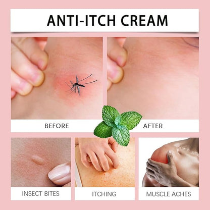 Herbal Body Care Cream - Relieves Dry and Tight Skin, Soothing Skin | Relieves Itching, Rich in Menthol, Calendula & Dendrobium | 1 FL oz (1Pcs)