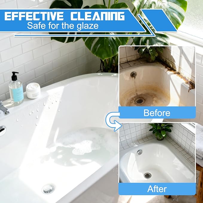Bathroom Descaler Foam Cleaner, New Bathroom Descaler, Stubborn Stains Cleaner, All Purpose Bathroom Cleaner Spray for Home Kitchen, 4Floz/120ml (2 PCS)