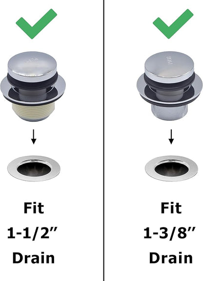 Tip-Toe Bath Drain Trim Kit (Chrome)
