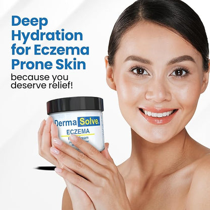 Dermasolve Full Body Eczema Relief Lotion Cream - Flare Control Therapy Balm That Protects, Moisturizes, and Repairs Skin Kids, Babies & Adults - Steroid Free (4 Fl Oz, 1)