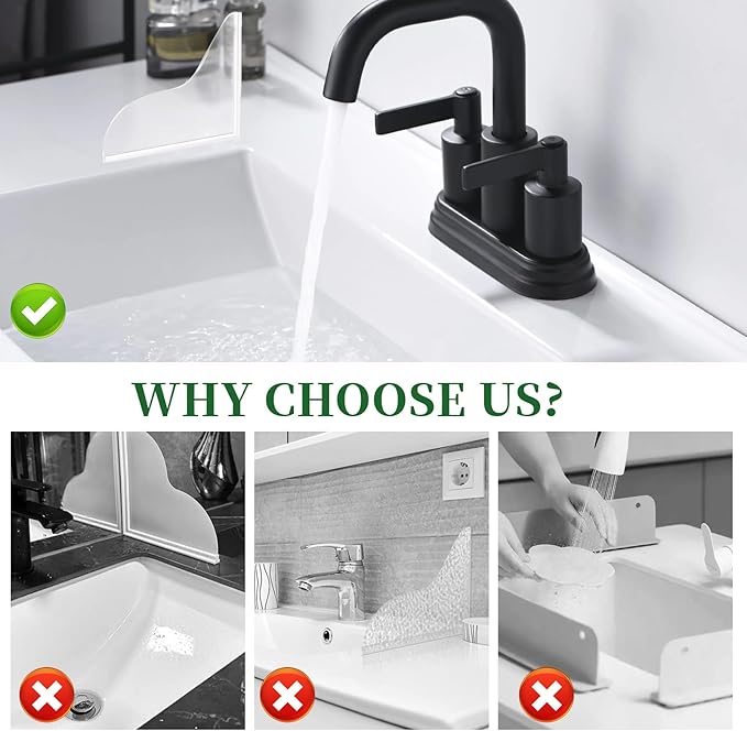 braxan 2 Pcs Splash Guard for Bathtub and Shower, Waterproof Shower Corner Guard to Keep Water in Shower, Easy Installation Bathtub Splash Guard for Bathroom Accessories