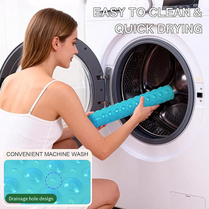 Anti-Slip Bathtub Shower mat, 20.8×20.8（Approximately 53×53cm） inch Soft Oversized Machine Washable Non-Slip Bathtub mat with Drainage Holes, Bathroom Floor Suction Cup.（1-Clear Green）