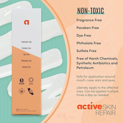 Active Skin Repair Face and Body Hydrating Serum, EWG Certified Hyaluronic Acid for All Skin Types, Dermatologist-Tested Moisturizing Anti-Aging Serum with Ceramides & Niacinamide, 5 fl. oz.