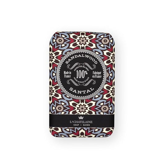 La Chatelaine Unisex, Men, Women Bar Soap| Natural and Organic |Triple Milled | Made in France | Large (Sandalwood)