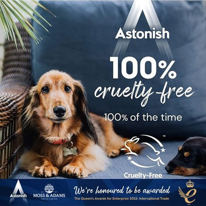 Astonish Streak Free Foaming Bathroom Cleaner Spray Bottle 3 Pack - Deep Cleaning White Jasmine & Basil Scented Spray for Soap Scum, Watermarks & Limescale - Cleaning Supplies, 750 ml Bottle