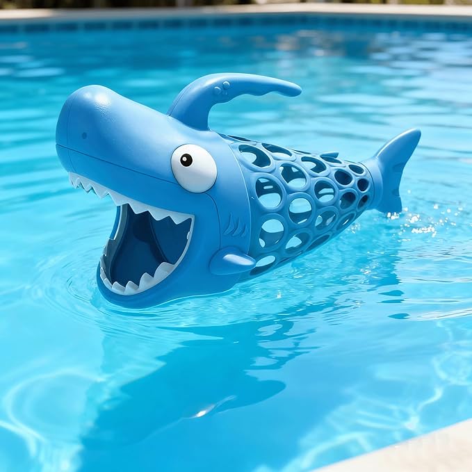 6-in-1 Shark Fishing Bath Toy for Kids - Ultimate Pool & Bathtub Fun with 1 Big Shark & 6 Colorful Fish | Educational & Durable Toy for Boys & Girls Ages 6+