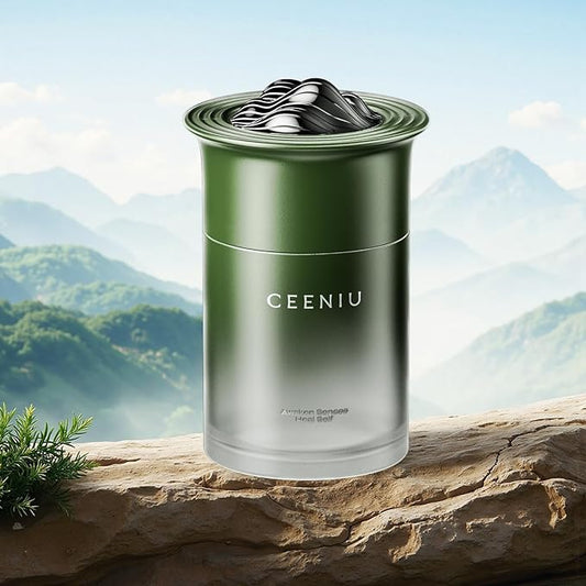 Ceeniu Air Freshener Odor Release Gel, 45 oz Large Capacity, Adjustable scent intensity with gear control, Natural Plant Extract, Made with Essential Oils - Misty Tea Scent