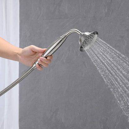 Tub Filler Freestanding Bathtub Faucet Brushed Nickel Floor Mounted Brass Bathroom Tub Faucets with Hand Shower