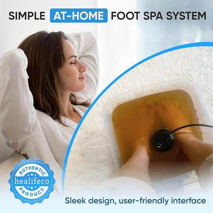 Ionic Foot Spa by Healifeco – Ion Foot Bath Detox Machine - For Toxins, Heavy Metals & Free Radicals – Activates 2,000 Foot Detox Nodes – Easy 30-Min Home Detox – 90,000+ Happy Users Trust It