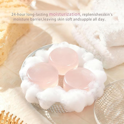 Moisturizing Soap Bar for Face & Body & Bath 3Pack 3.3Oz, with Premium Amino Acid Essential Oils, Plant Based Cold Process Cleansing Bar Soap Wash for Women and Men All Skin