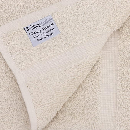 Luxury Hotel & Spa Collection Highly Absorbent, Quick Dry 100% Turkish Cotton 700 GSM, Eco Friendly Towel, for Bathroom Dobby Border Soft Bath Towel Set 27 X 54 (Beige, Bath Towels - Set of 2)