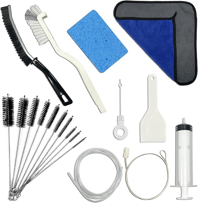 Refrigerator Drain Cleaning Tools Set, Fridge Water Line Cleaner Brush, Refrigerator Drain Accessories（19 Pcs）