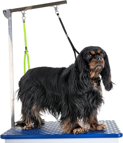 Pet Dog Grooming Loop, Nylon Restraint Noose Adjustable Fixed Dog Cat Safety Tether Straps Dog Grooming Supplies for Pet Grooming Table Bathtub (2 Pack)
