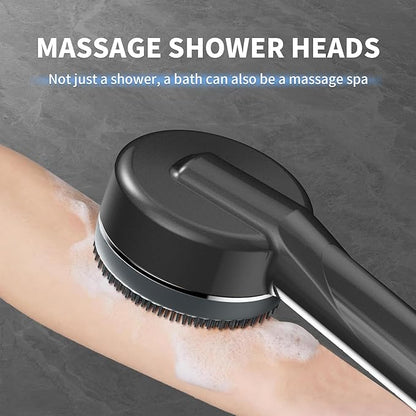 Filtered Shower Head with Handheld, Multi-Mode High Pressure Shower Heads with 60 Inch Shower Hose, Hard Water Filtered Showerhead with ON/OFF Switch to Clean Corner, Tub and Pets, Dark Gray