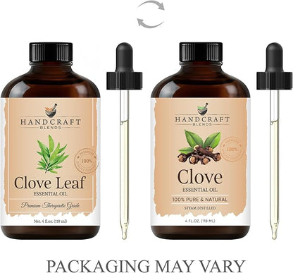 Handcraft Blends Clove Essential Oil – Huge 4 Fl Oz – 100% Pure and Natural – Premium Grade Essential Oil for Diffuser and Aromatherapy, Skin, Massage, Candle and Soap Making Fragrance