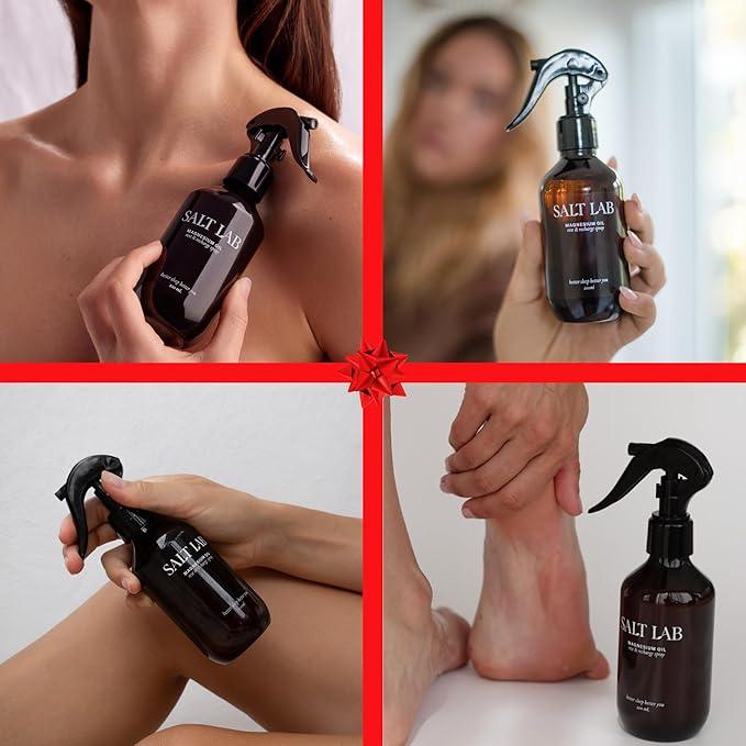 Magnesium Oil Spray, Gift for Relaxation, Topical Magnesium Spray for Adults, Non Sticky Formula, Supports Restful Sleep, Easy to Apply & Quick Drying, Fragrance Free, 6.8 Fl Oz, 1 Pack