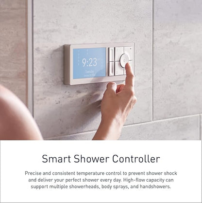 Moen Terra Beige Smart Shower 2-Outlet Digital Water System Controller for Thermostatic Shower Valve, TS3302TB