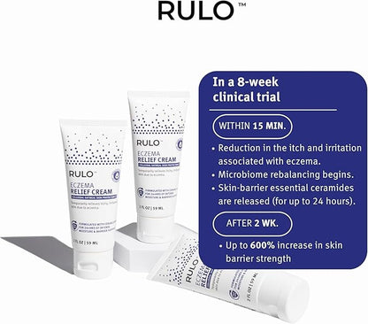 Eczema Relief Cream | Clinical-Strength Itch Relief & Dermatitis Treatment for Adults, Baby and Kids | Advanced Eczema Therapy and Skin Barrier Repair, Colloidal Oatmeal for Itchy Skin | 2 Fl Oz
