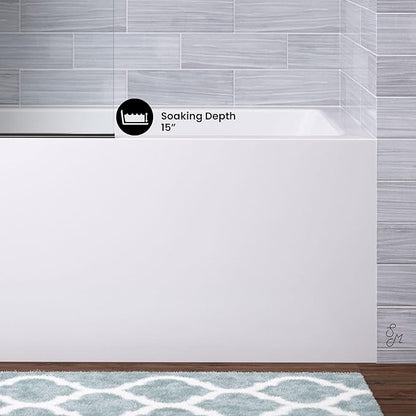Voltaire 54" X 30" Left-Hand Drain Alcove Bathtub with Apron