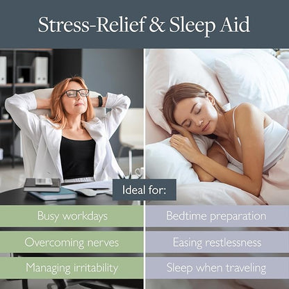 Scentered Aromatherapy Balm Stick Duo for Sleep & Stress-Relief - Roll On Essential Oil Blends of Lavender & Chamomile - Sleep Well & De-Stress - Sefl-Care Stocking Stuffers for Women