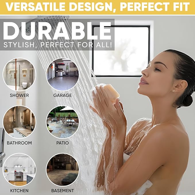 4 ¼” Brushed Gold Snap-in Shower Drain Cover - Gold Replacement - 4.25" OD Shower Drain Strainer - Easy Install - Premium Round Shower Drain Cover - Solid Brass Construction