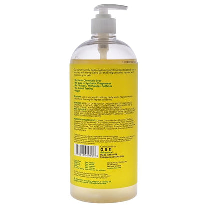 Dr. Natural Body Wash, Citrus, 32 oz - Moisturizing Body Wash for Dry Skin - Pure Plant-Based - with Organic Shea Butter - Hypoallergenic (Pack of 2)