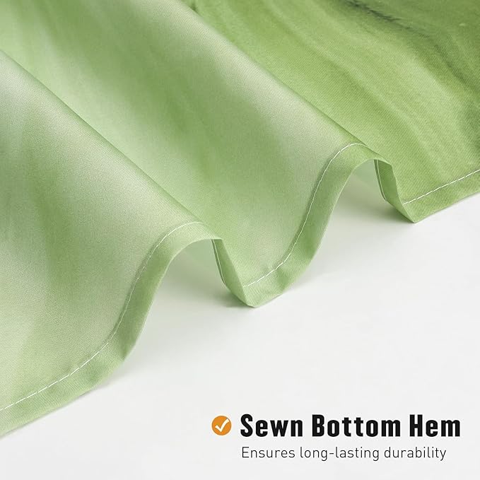 MitoVilla Sage Green Marble Shower Curtain, Modern Ombre Fabric Cloth Shower Curtains for Luxury Bathroom Decor, Abstract Watercolor Shower Curtain, 72x72