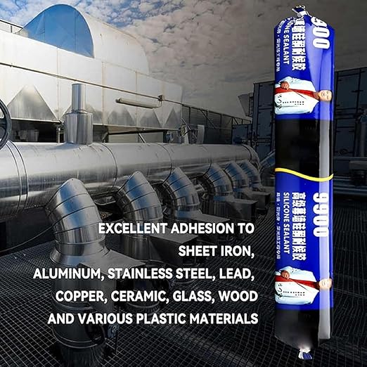 Waterproof Adhesive Sealants, Silicone Sealant, 590ml, Waterproof Sealant, Adhesive Sealer, Tear Resistant, for Kitchen Bathroom, Shower Window, Roof Wall Cracks Indoor